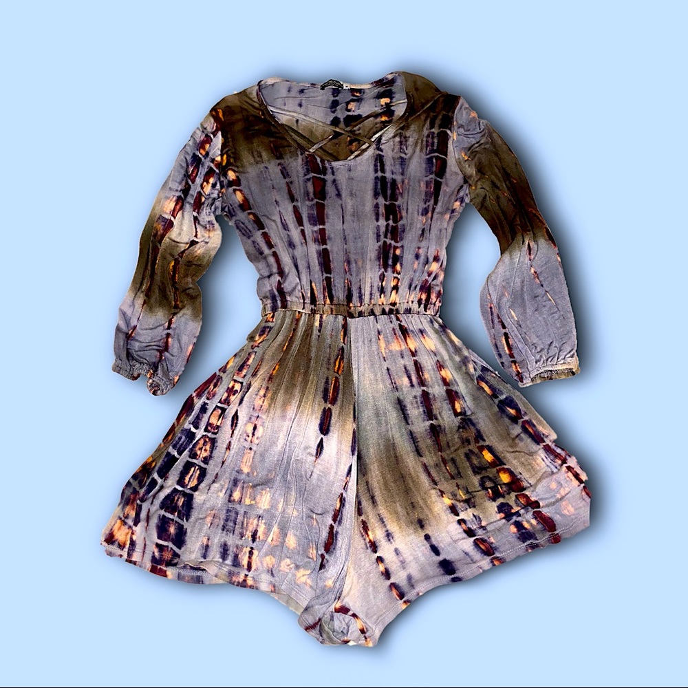 **SOLD** tie dye jersey romper